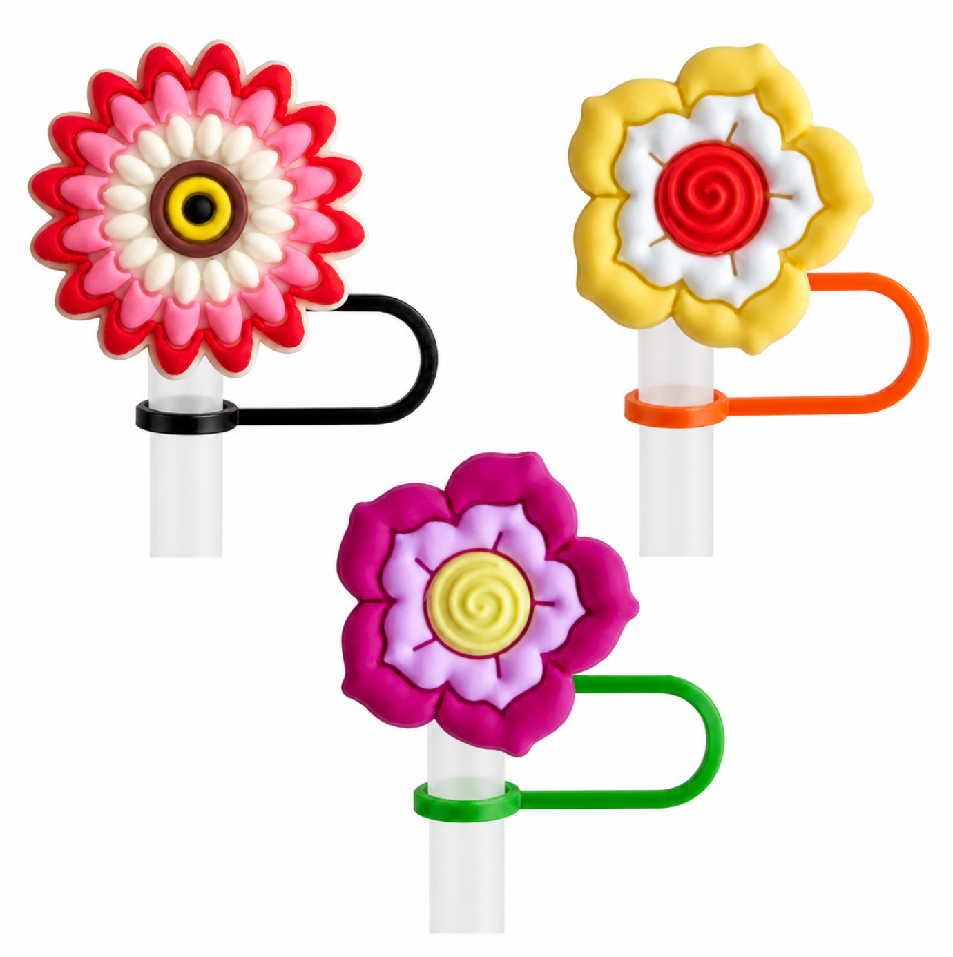 Flower Straw Caps