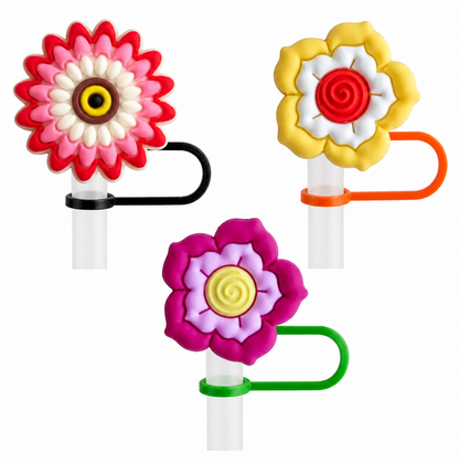 Flower Straw Caps