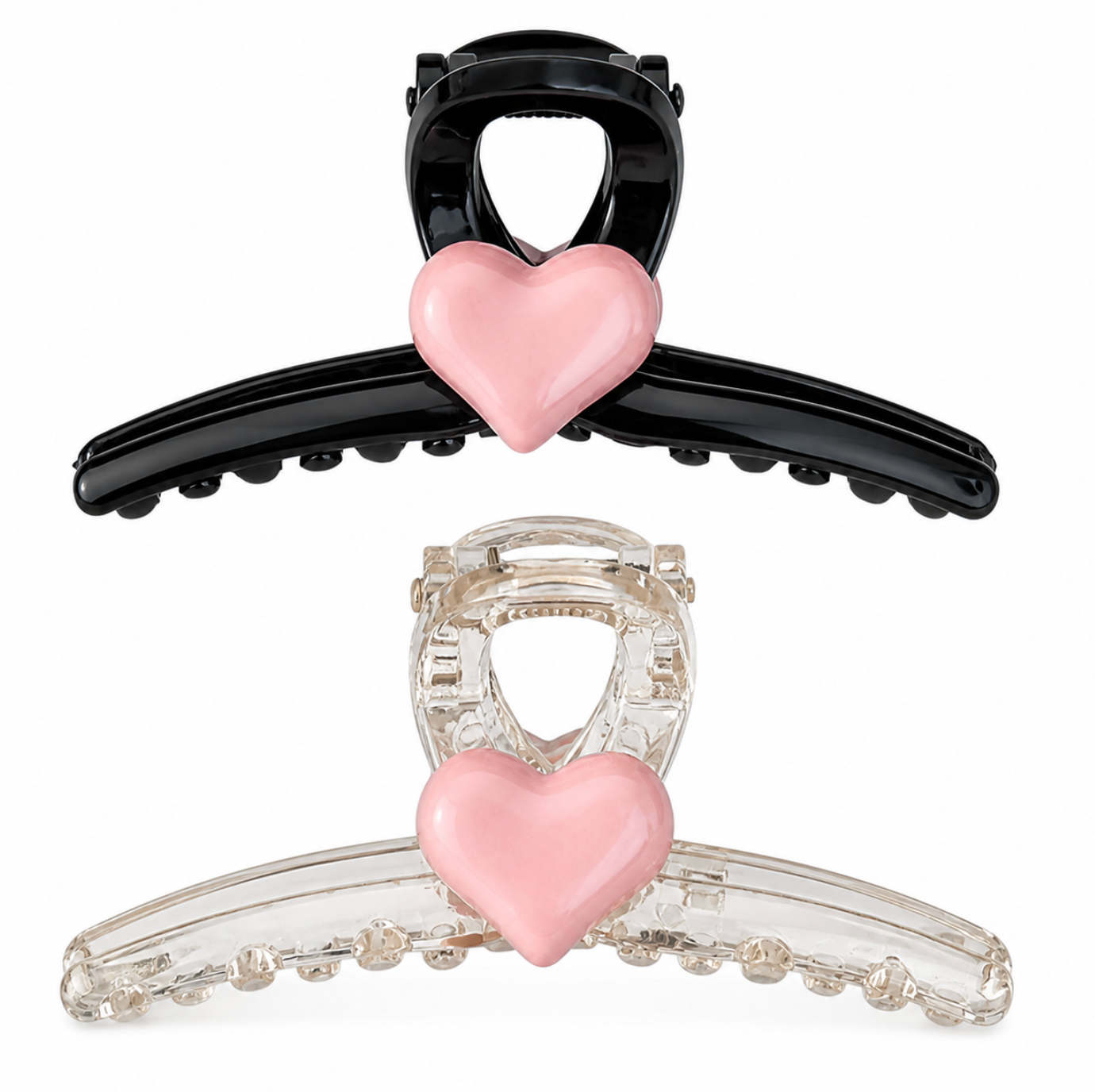 Heart Hair Claw Clips 2pcs