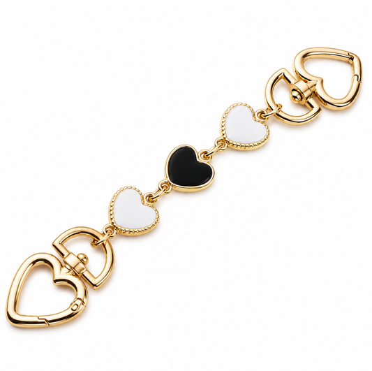 Decorative Heart Bag Charm & Strap Extender