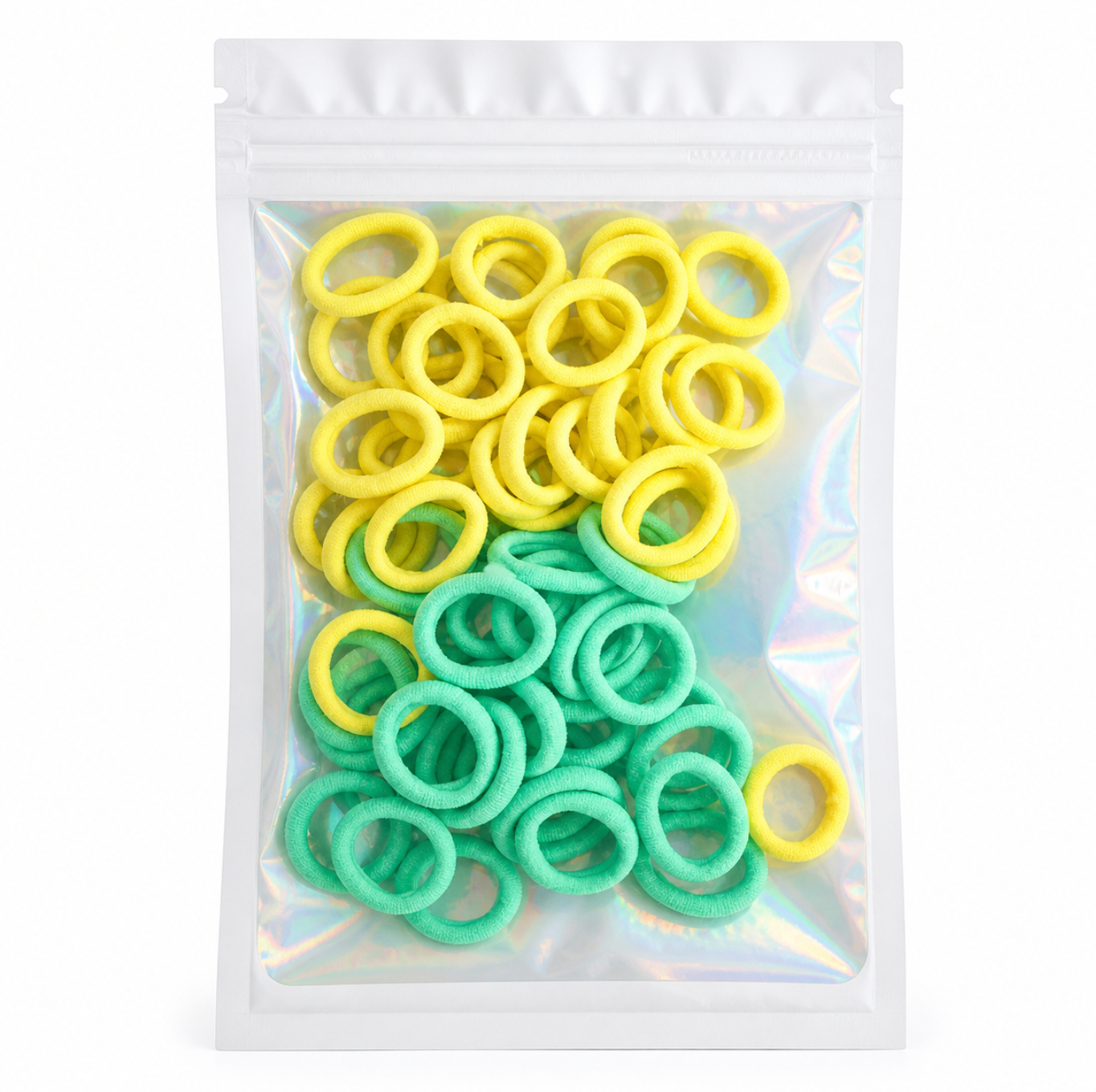 Yellow/Green Everyday Hair Tie Pack 60pcs