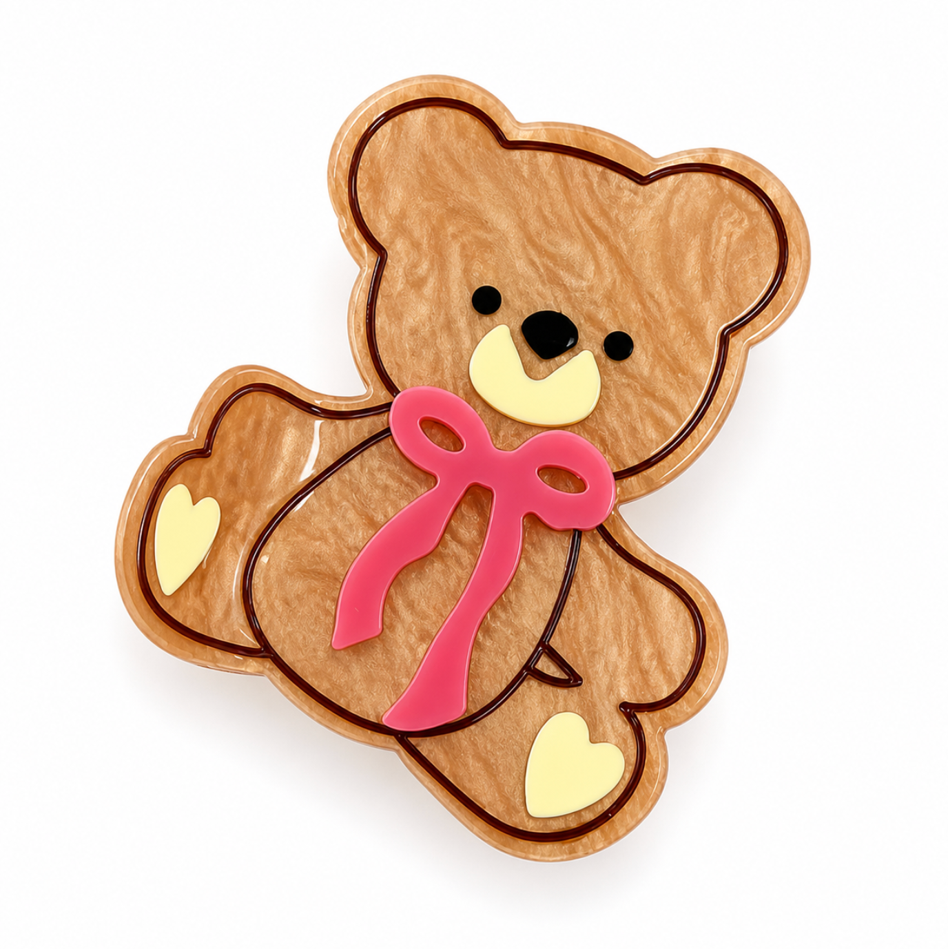 Coco Teddy Claw Clip