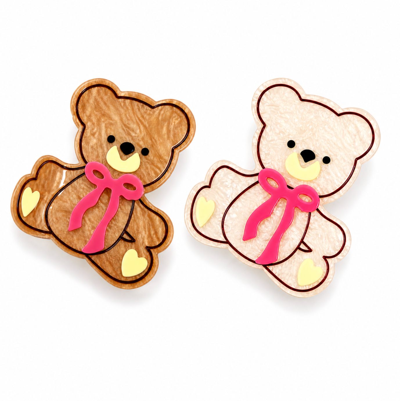 Coco Teddy Claw Clip