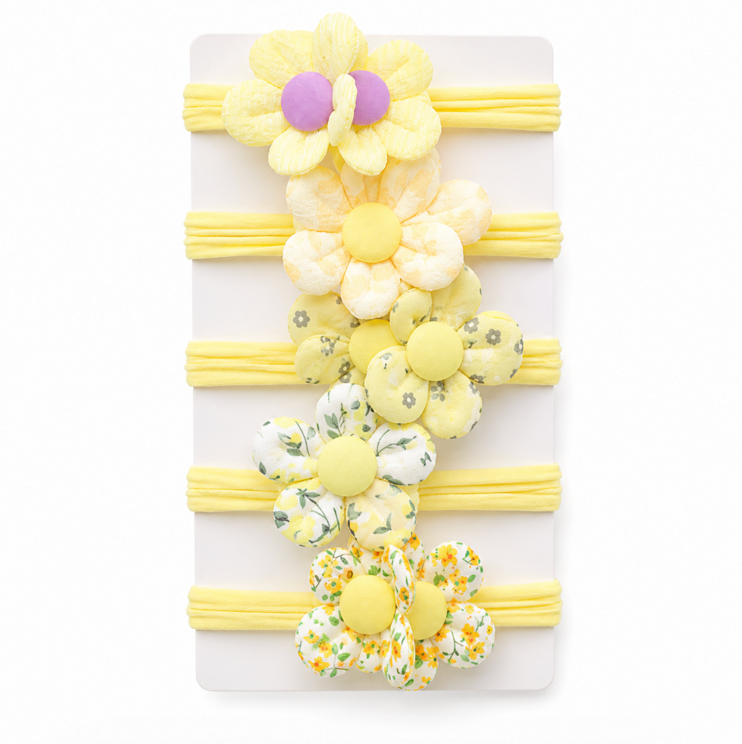 Pastel Floral Hair Tie Set 5pcs