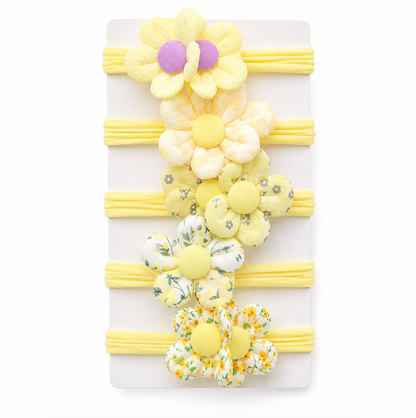 Pastel Floral Hair Tie Set 5pcs