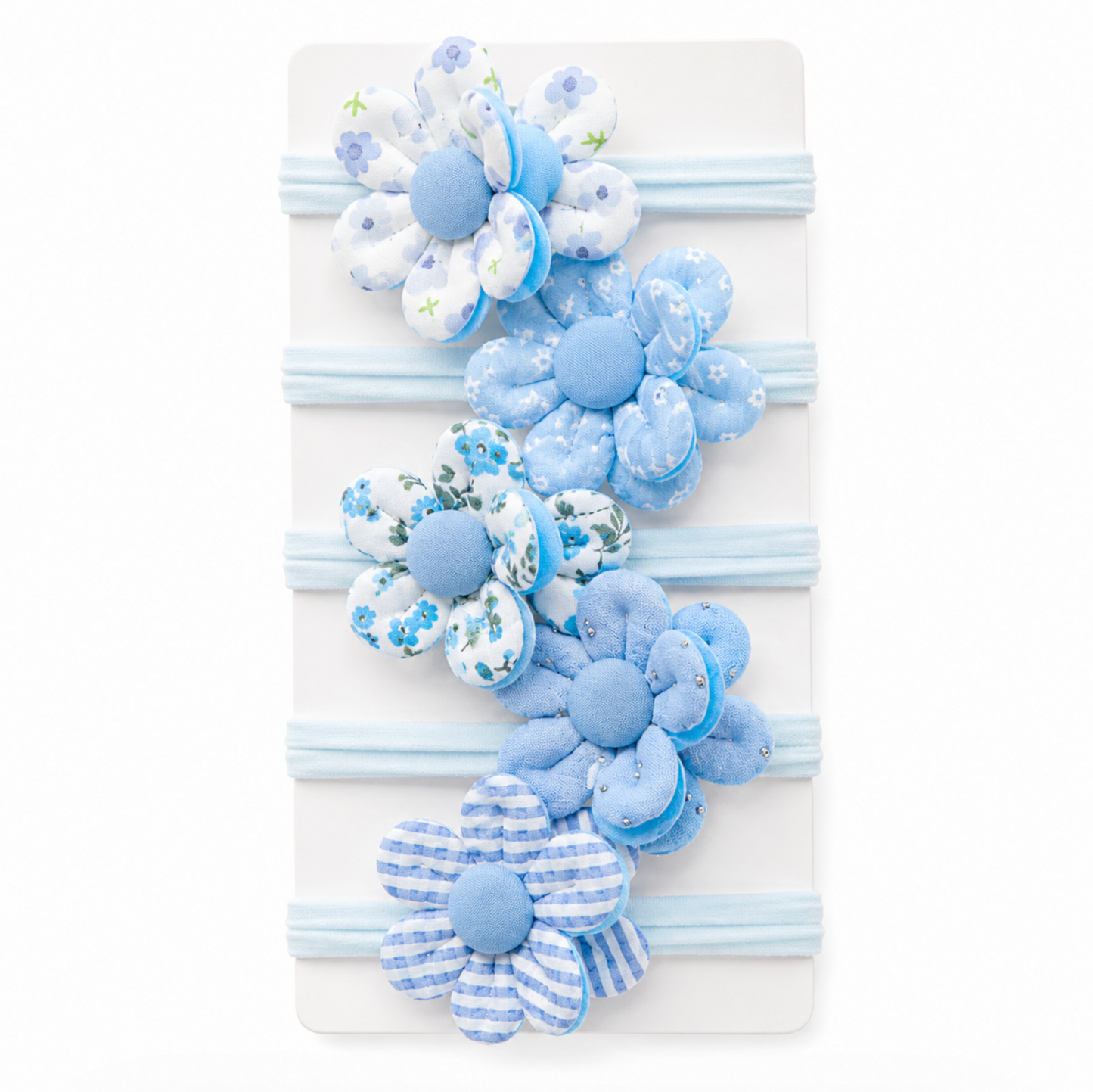 Pastel Floral Hair Tie Set 5pcs