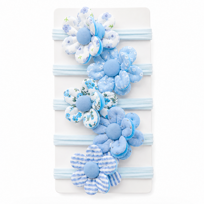 Pastel Floral Hair Tie Set 5pcs