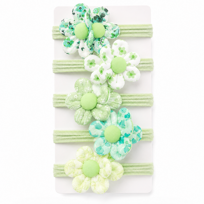 Pastel Floral Hair Tie Set 5pcs