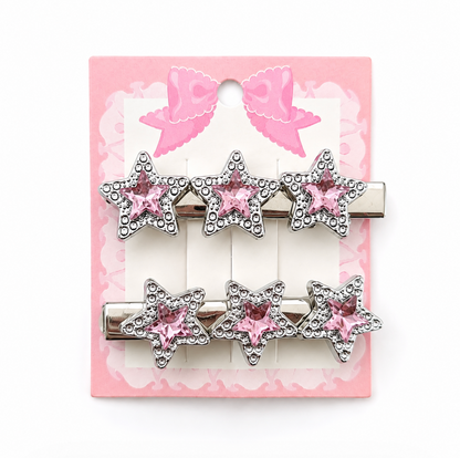 Star Crystal Hair Clip Set