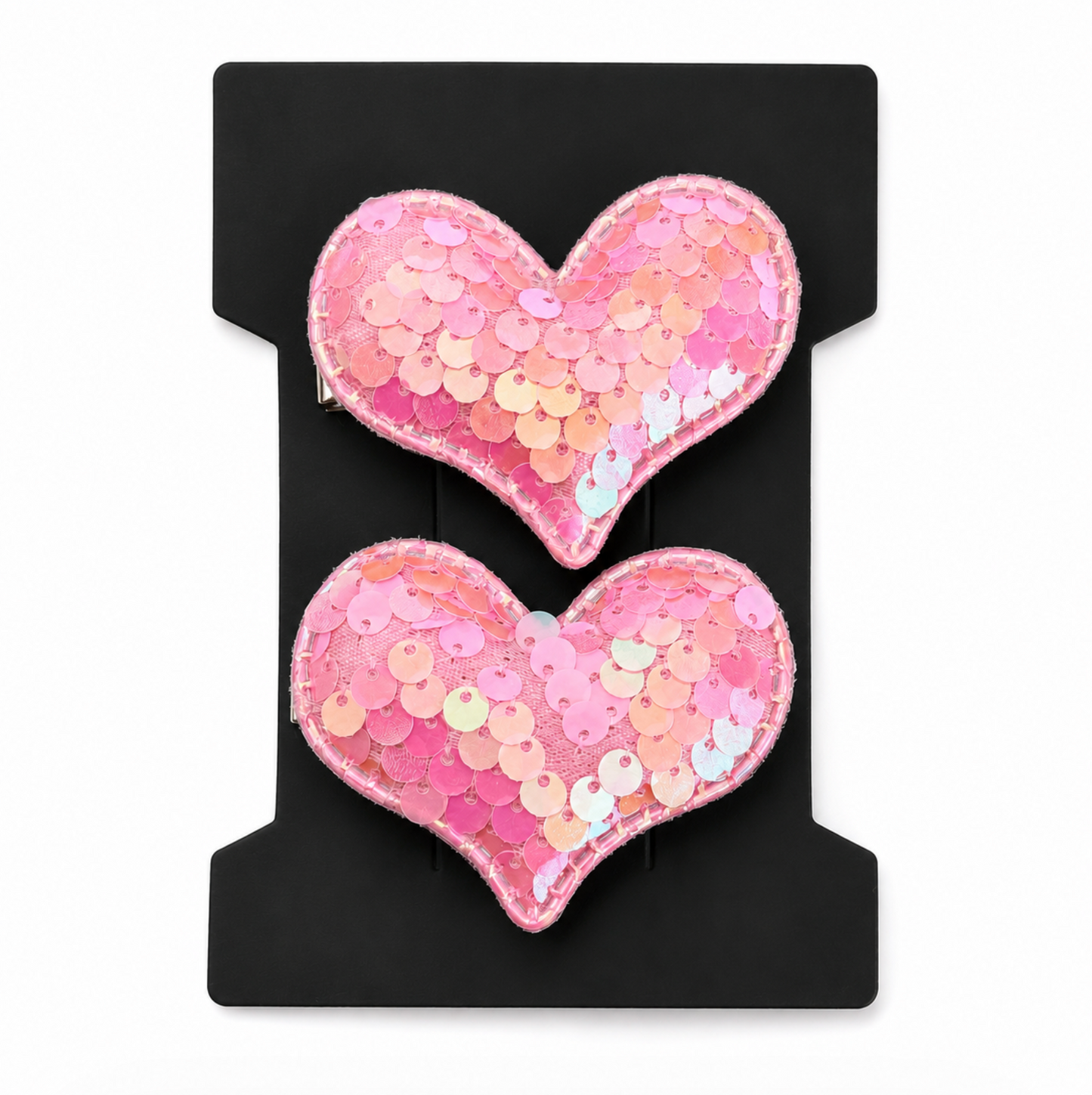 Sweet Sequin Heart Hair Clip