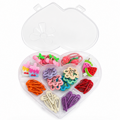 Kawaii Heart Hair Accessories Set 44pcs
