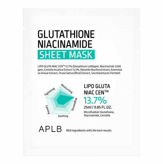 APLB Glutathione Niacinamide Sheet Mask 25ml