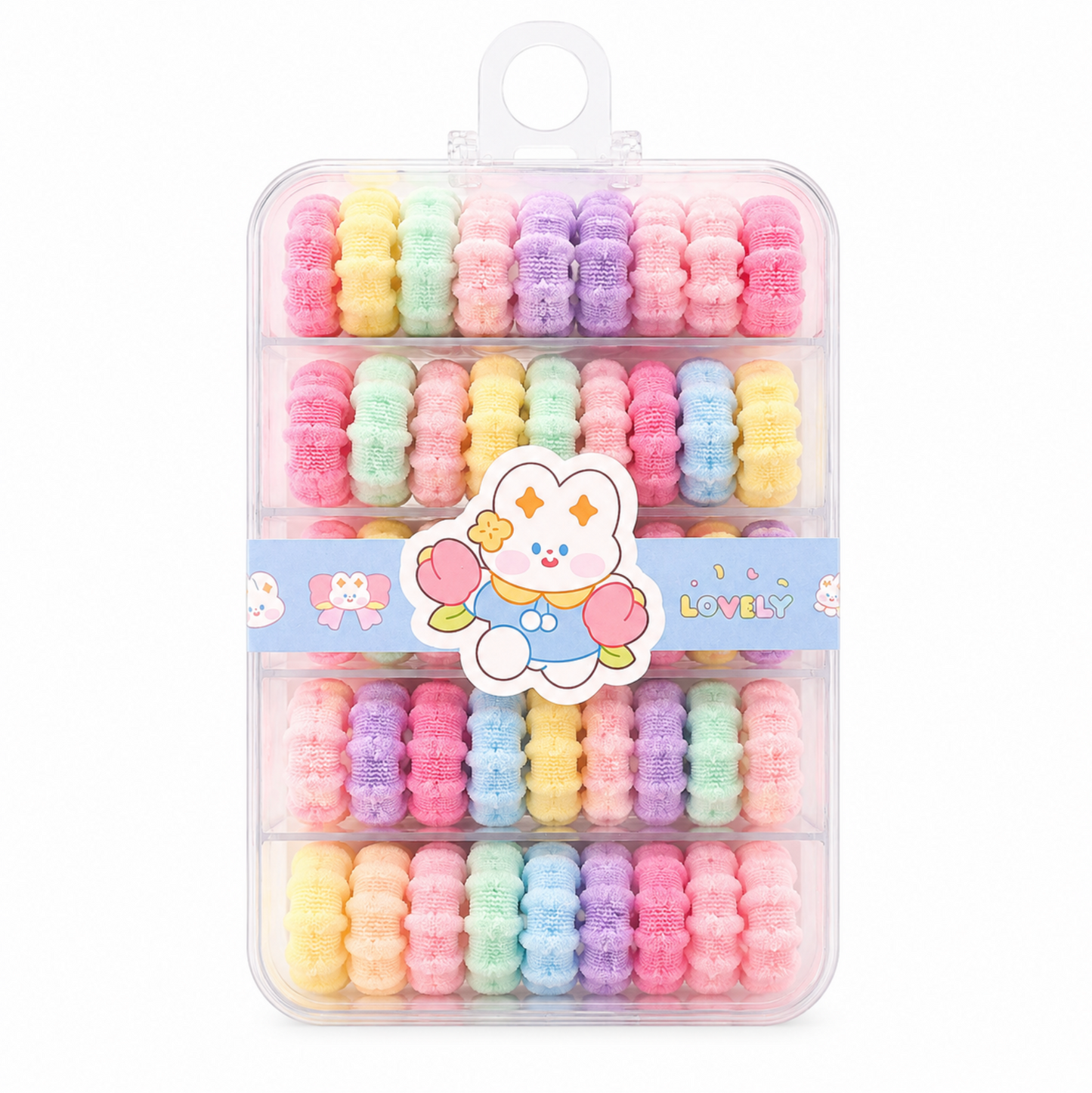 Kawaii Mini Hair Ties Set 50pcs