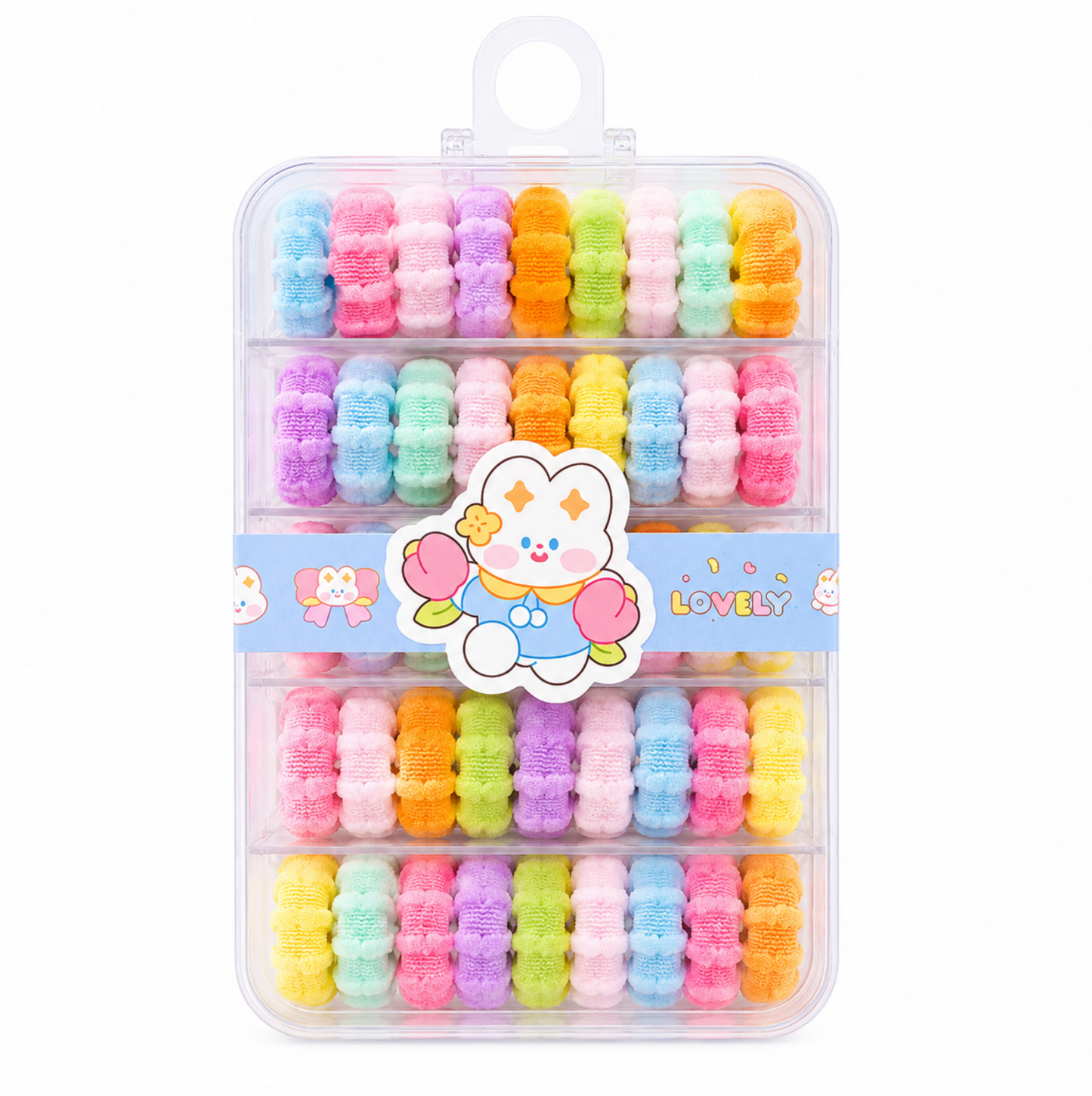 Kawaii Mini Hair Ties Set 50pcs