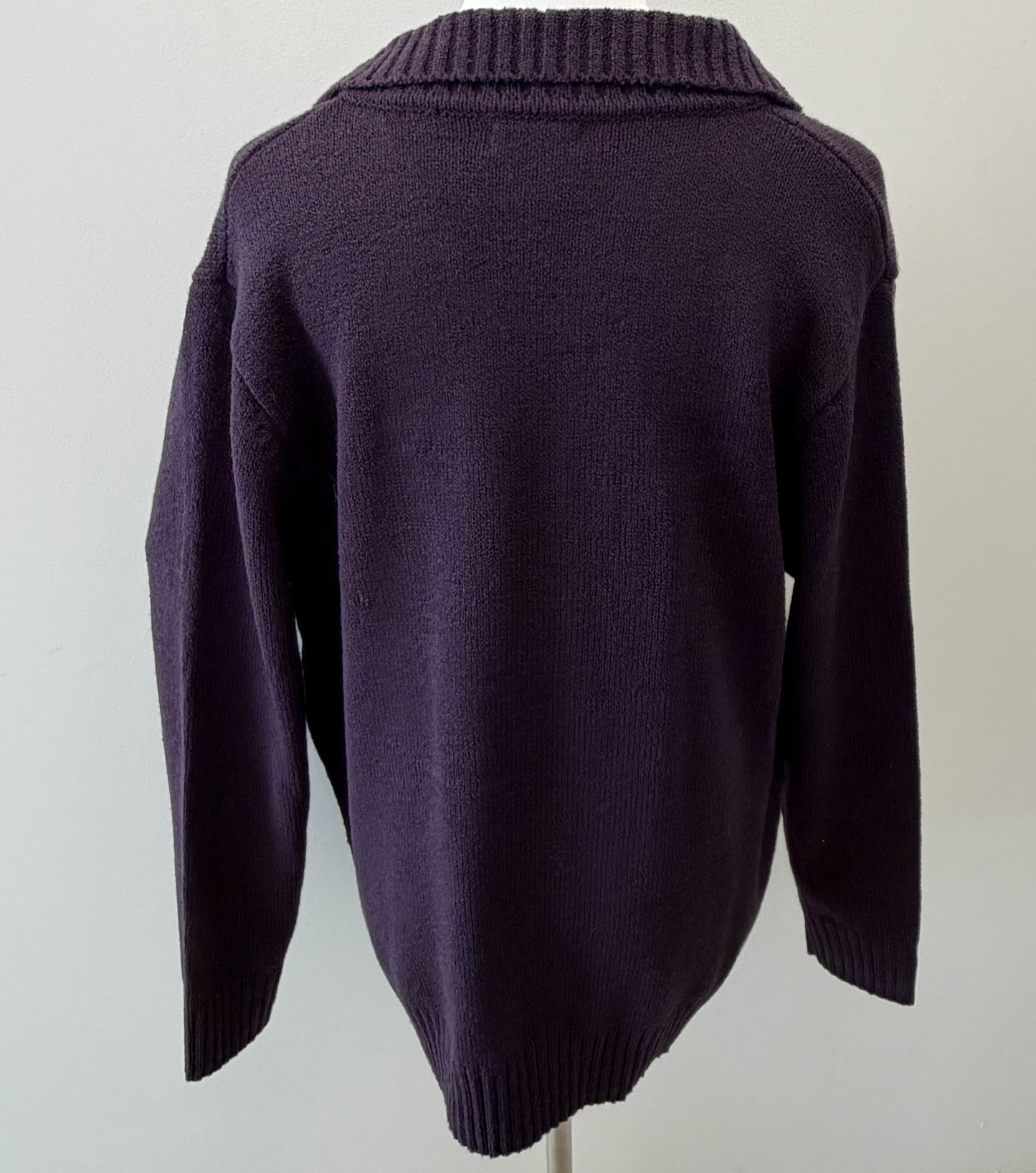 Midnight Blossom Knit Size XL Cardigan