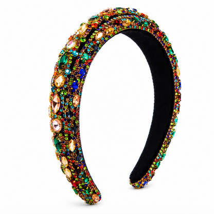 Luxe Multicolor Crystal Embellished Headband