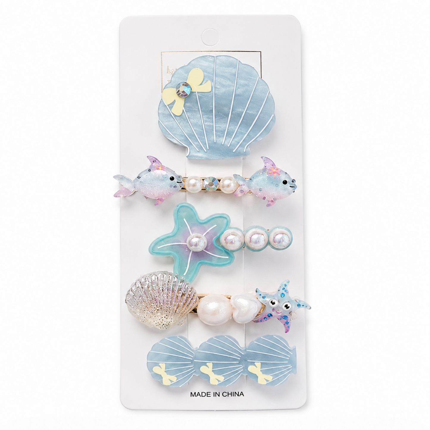 Dreamy Sea Breeze Pastel Hair Clip Set