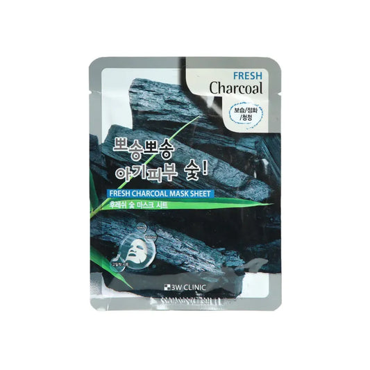 3W Clinic Fresh Charcoal Mask Sheet 1pc